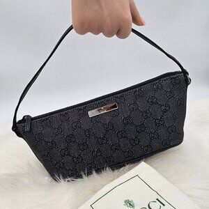 Gucci  Boat Pochette Canvas Denim